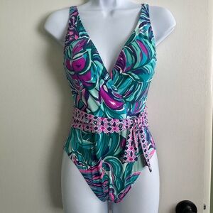 Lilly Pulitzer Multicolor Tropical Swimsuit